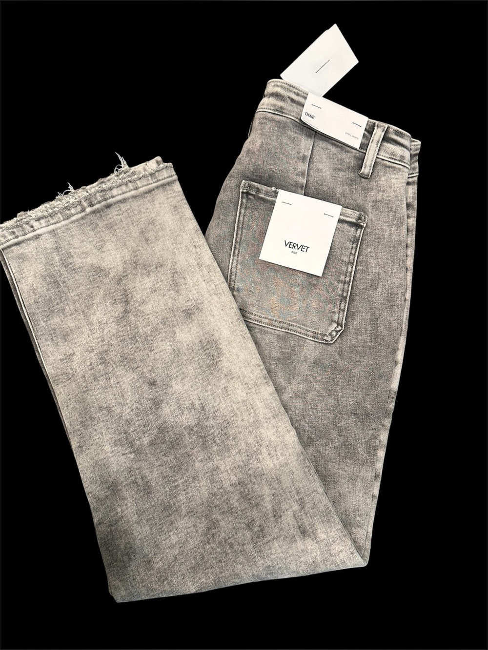 VERVET gray wash, straight leg, cargo, crop jean - Size 11/30 - NEW - NWT